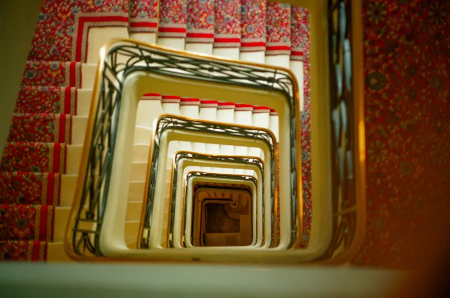 Hotel stairway 