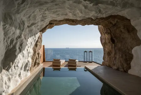 Wellness and spa facilities at Acro Suites on the Crete cliffside.