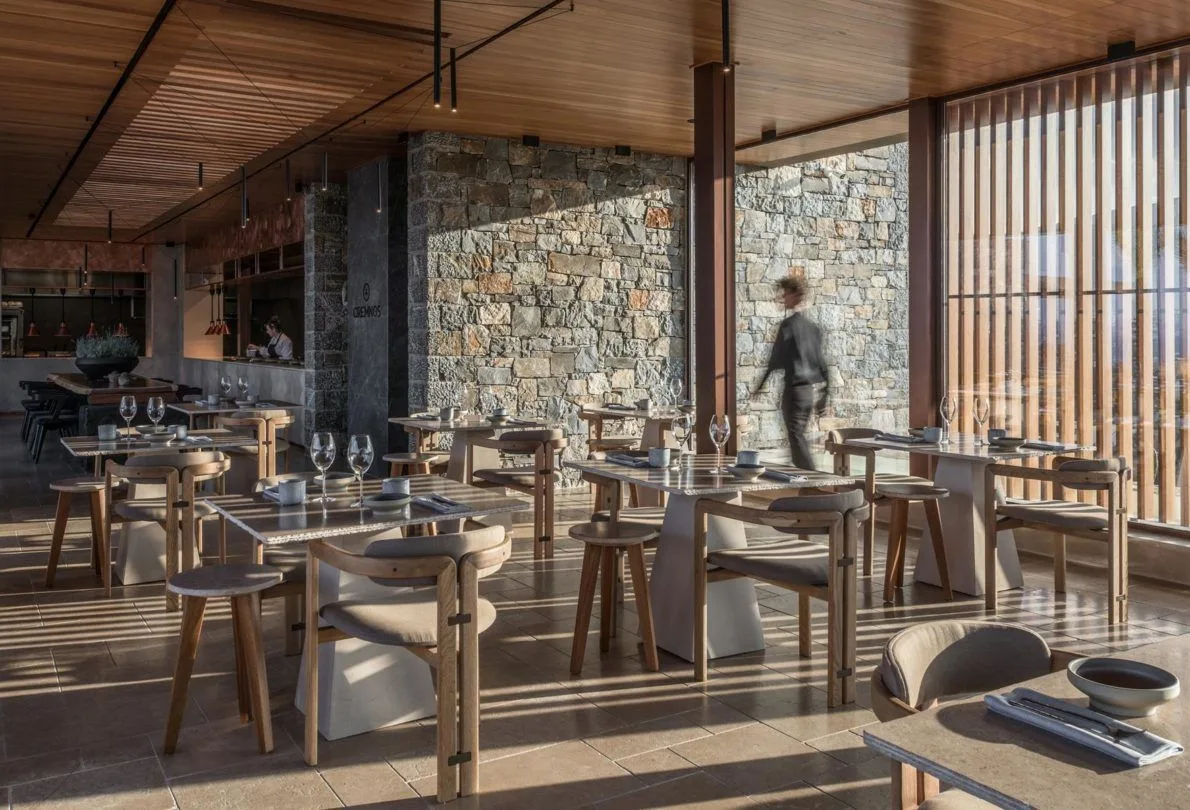 Architectural detail at Acro Suites by Stavros Peppas Architects.